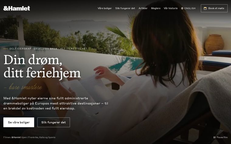 Skjermbilde av forsiden til &Hamlet